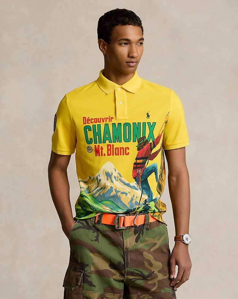 Camisa Polo Ralph Lauren Classic Fit Mesh Graphic Hombre Amarillos | BEWUYCM-62 - vista 1