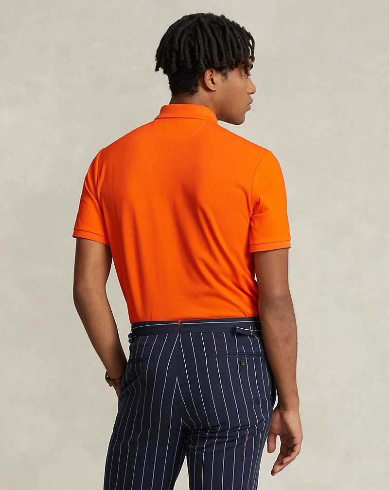 Camisa Polo Ralph Lauren Classic Fit Mesh Graphic Hombre Naranjas | SYGMOCE-70 - vista 4