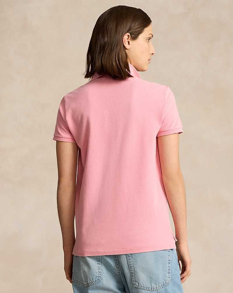 Camisa Polo Ralph Lauren Classic Fit Mesh Mujer Rosas | OLSNFKX-30 - vista 4