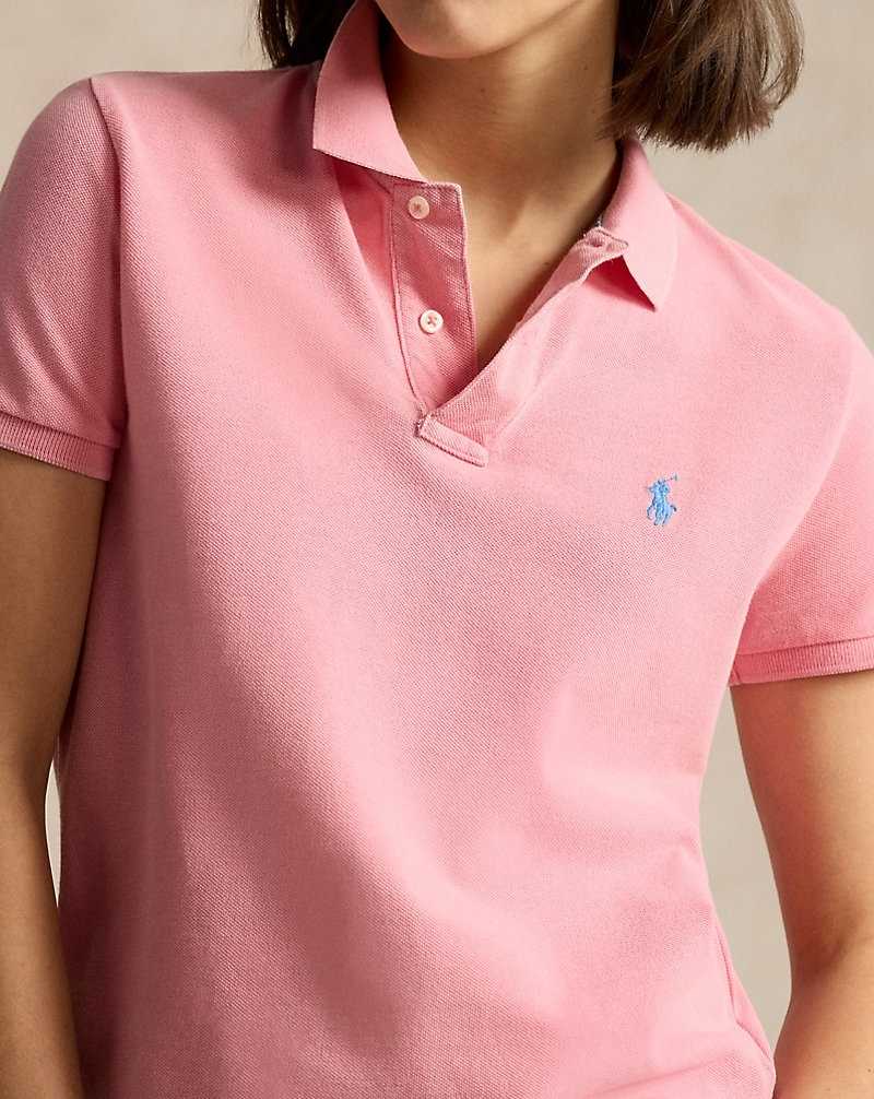 Camisa Polo Ralph Lauren Classic Fit Mesh Mujer Rosas | OLSNFKX-30 - vista 5