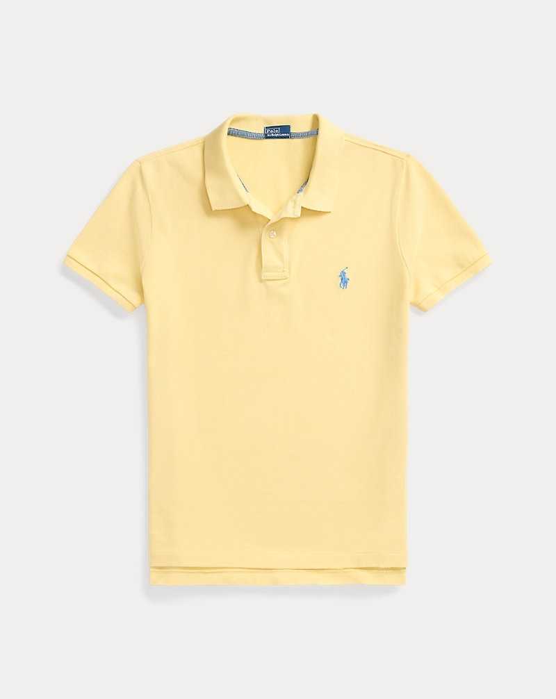 Camisa Polo Ralph Lauren Classic Fit Mesh Mujer Amarillos | WOMYINP-69 - vista 2