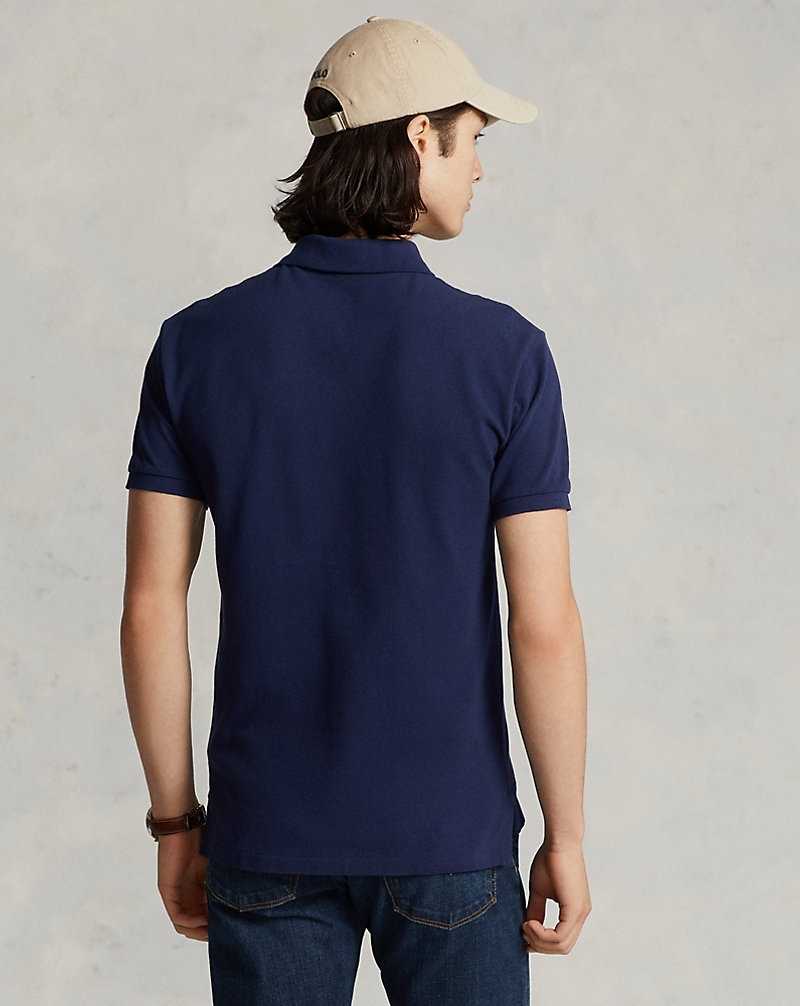 Camisa Polo Ralph Lauren Classic Fit Mesh Hombre Navy/Red | TZWEUPD-60 - vista 4