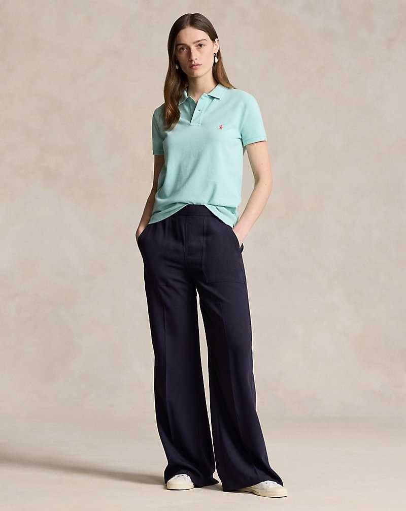Camisa Polo Ralph Lauren Classic Fit Mesh Mujer Verdes | HDGCNRO-16 - vista 3