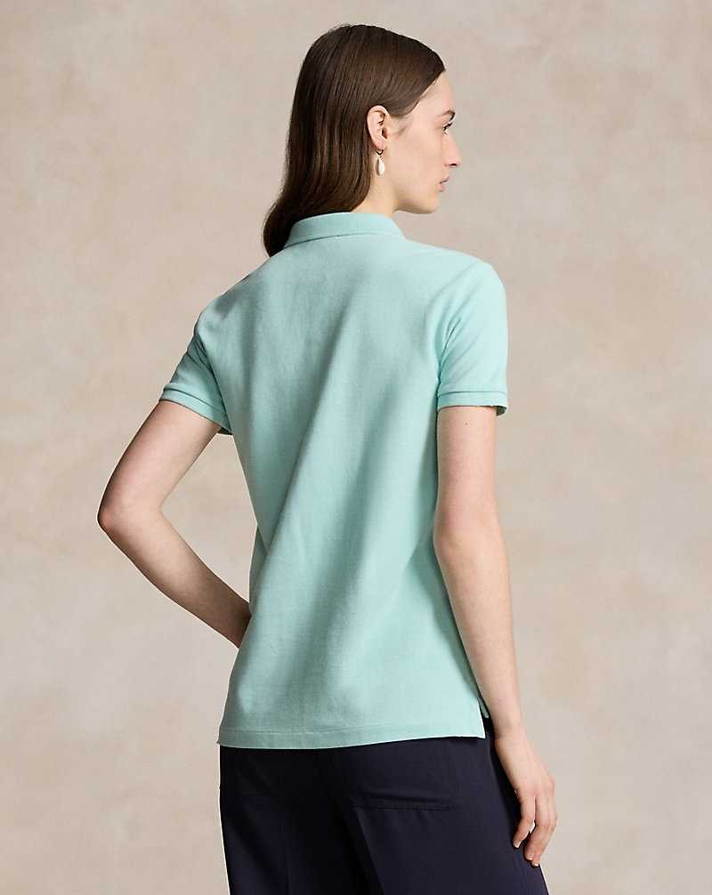 Camisa Polo Ralph Lauren Classic Fit Mesh Mujer Verdes | HDGCNRO-16 - vista 4