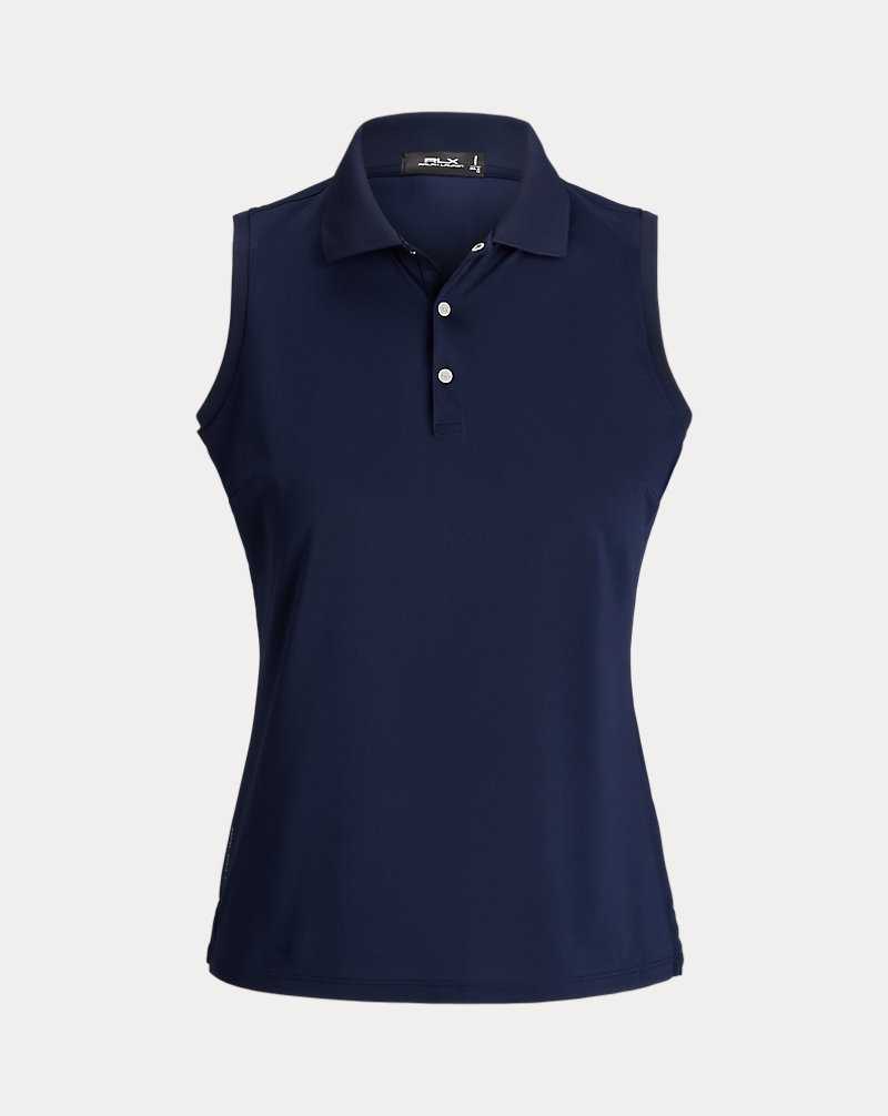 Camisa Polo Ralph Lauren Classic Fit Sleeveless Tour Mujer Azul Marino | YIHTGKW-74 - vista 2