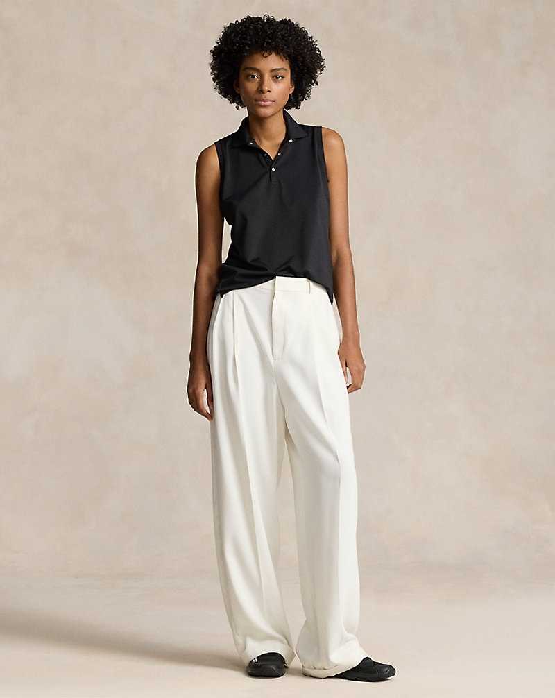 Camisa Polo Ralph Lauren Classic Fit Sleeveless Tour Mujer Negros | BFXNCIR-68 - vista 3