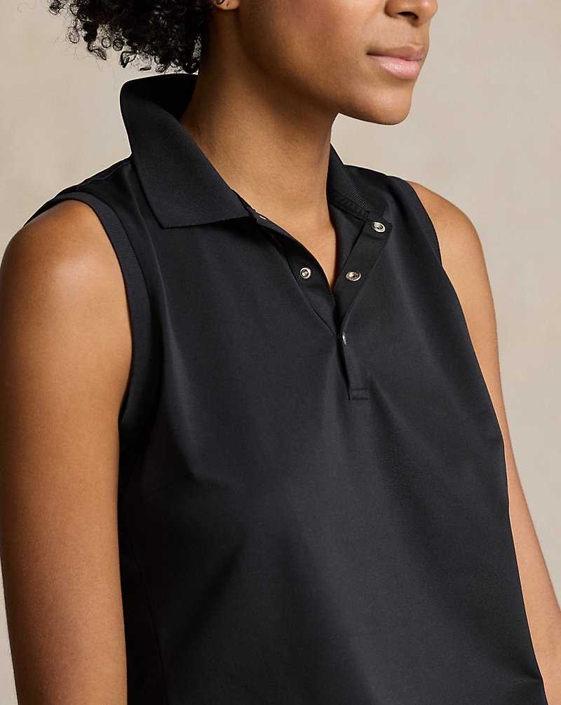 Camisa Polo Ralph Lauren Classic Fit Sleeveless Tour Mujer Negros | BFXNCIR-68 - vista 5