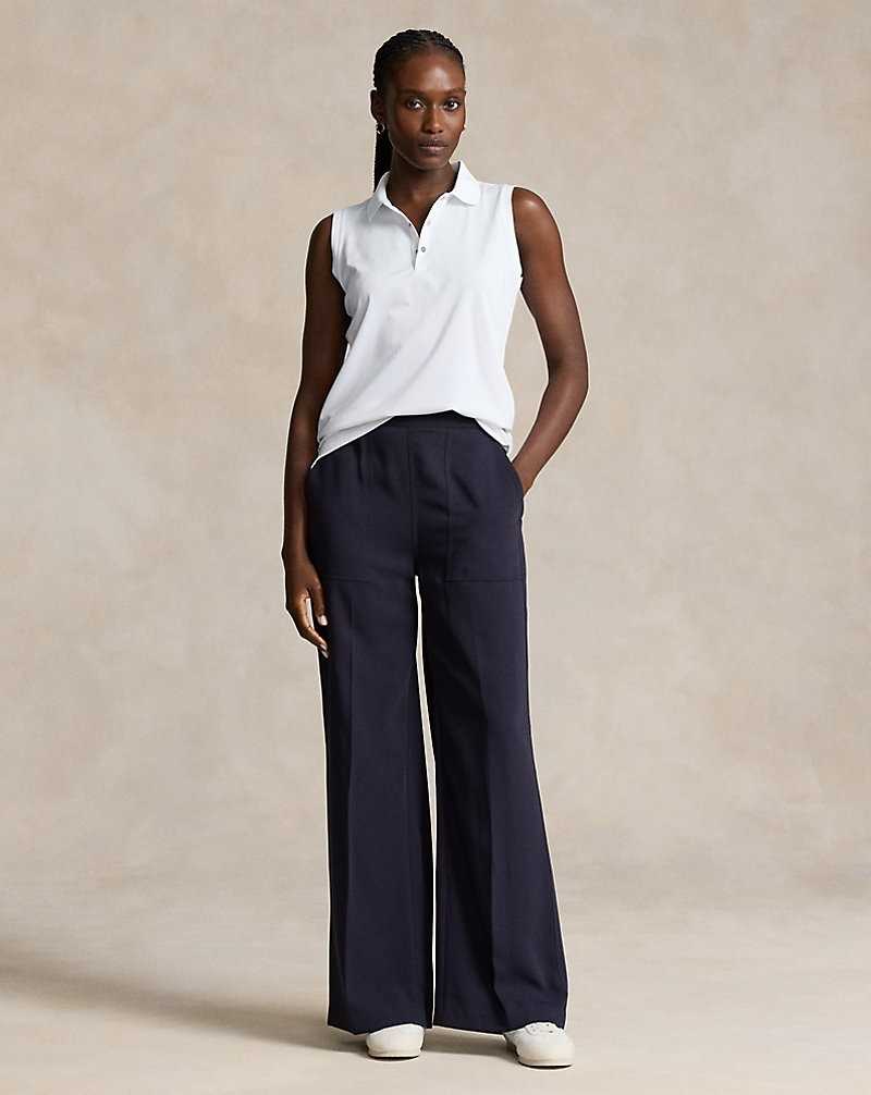 Camisa Polo Ralph Lauren Classic Fit Sleeveless Tour Mujer Blancos | WSPCNEZ-13 - vista 3