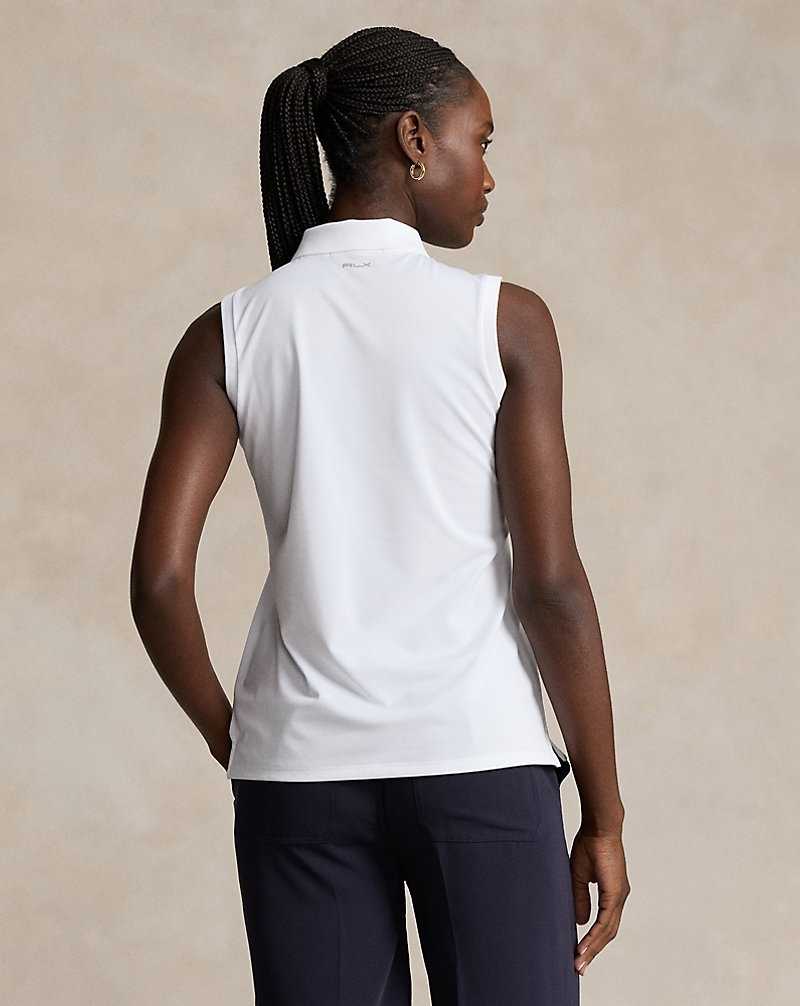 Camisa Polo Ralph Lauren Classic Fit Sleeveless Tour Mujer Blancos | WSPCNEZ-13 - vista 4