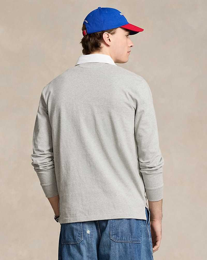 Camisa Polo Ralph Lauren Classic Fit Sport Rugby Hombre Andover Heather | VRBYFMC-70 - vista 4