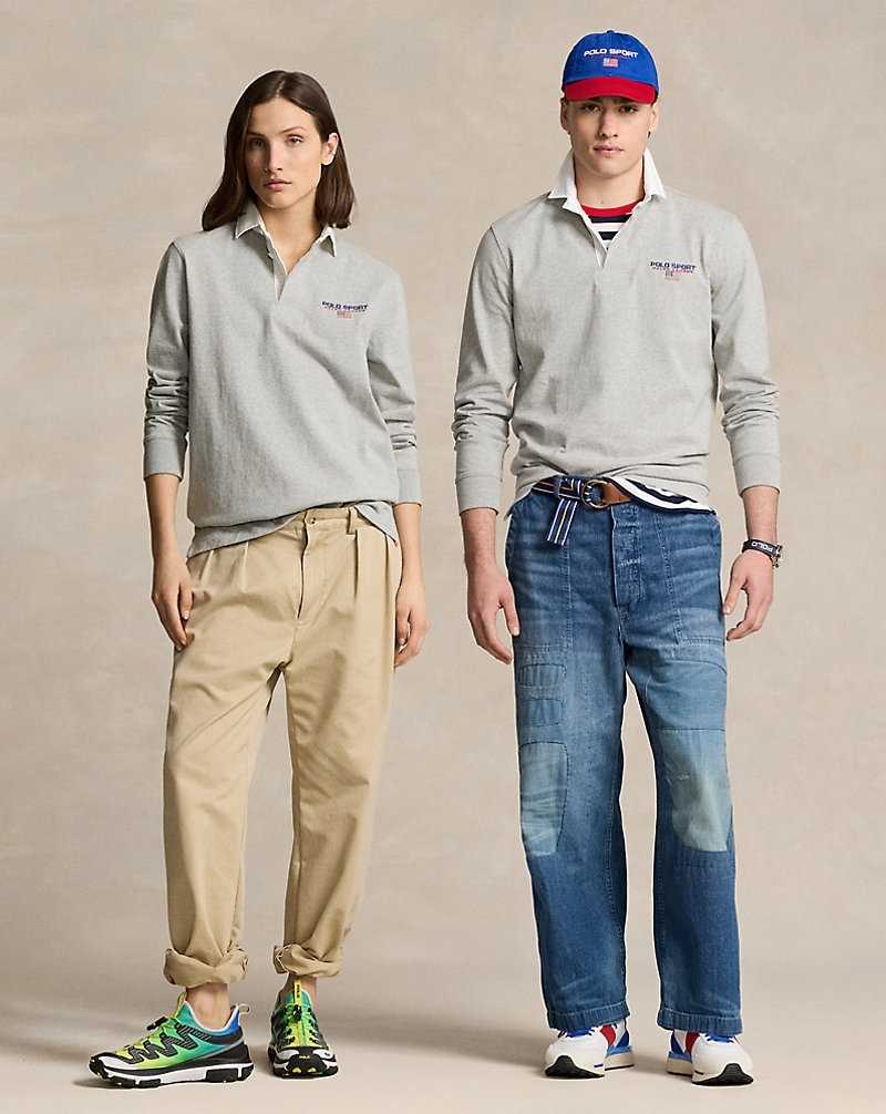 Camisa Polo Ralph Lauren Classic Fit Sport Rugby Hombre Andover Heather | VRBYFMC-70 - vista 1