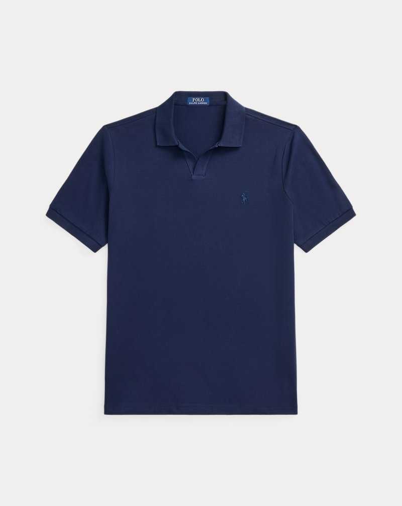 Camisa Polo Ralph Lauren Classic Fit Stretch Mesh Hombre Azul Marino | DCPLOQU-02 - vista 2