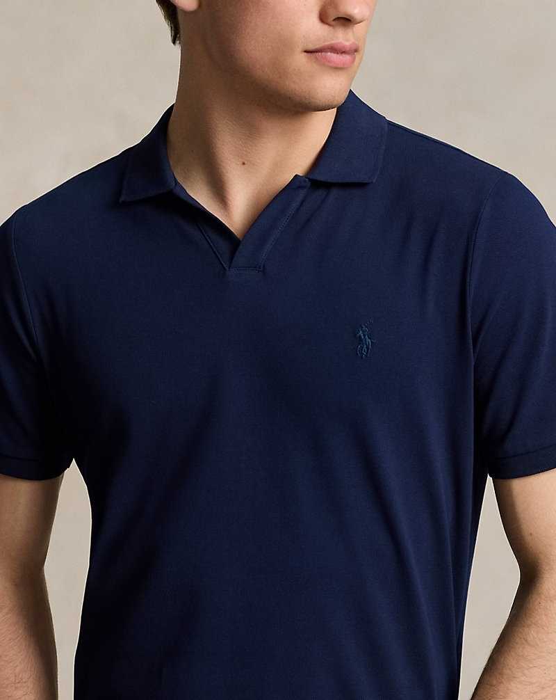 Camisa Polo Ralph Lauren Classic Fit Stretch Mesh Hombre Azul Marino | MRATZLE-60 - vista 5