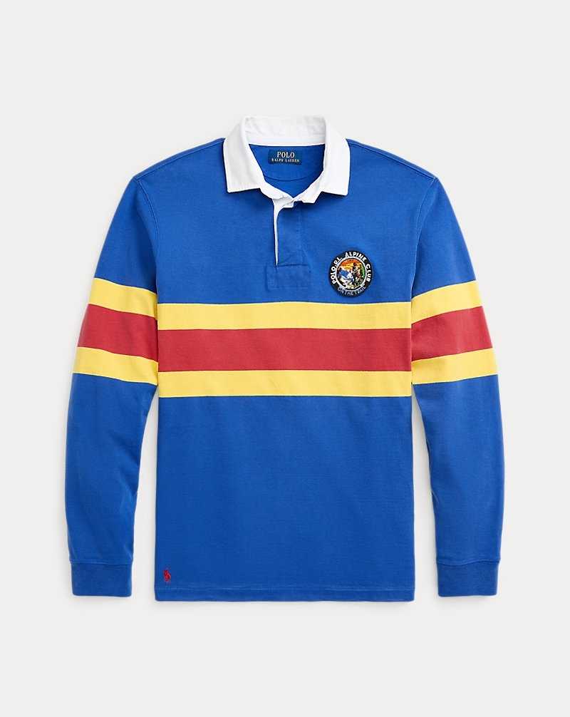 Camisa Polo Ralph Lauren Classic Fit Striped Jersey Rugby Hombre Azules | JXYVNBQ-98 - vista 2