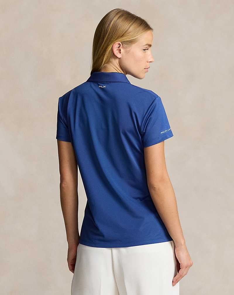 Camisa Polo Ralph Lauren Classic Fit Tour Mujer Azul Rey | YWVZTPB-41 - vista 4