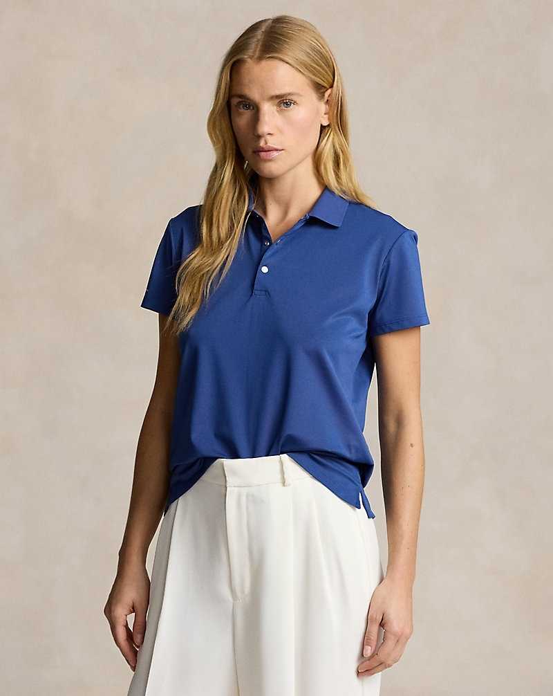 Camisa Polo Ralph Lauren Classic Fit Tour Mujer Azul Rey | YWVZTPB-41 - vista 1