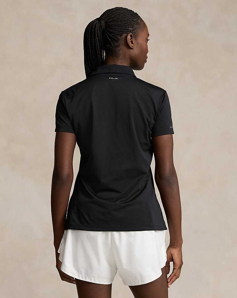 Camisa Polo Ralph Lauren Classic Fit Tour Mujer Negros | DQIXSVK-21 - vista 4