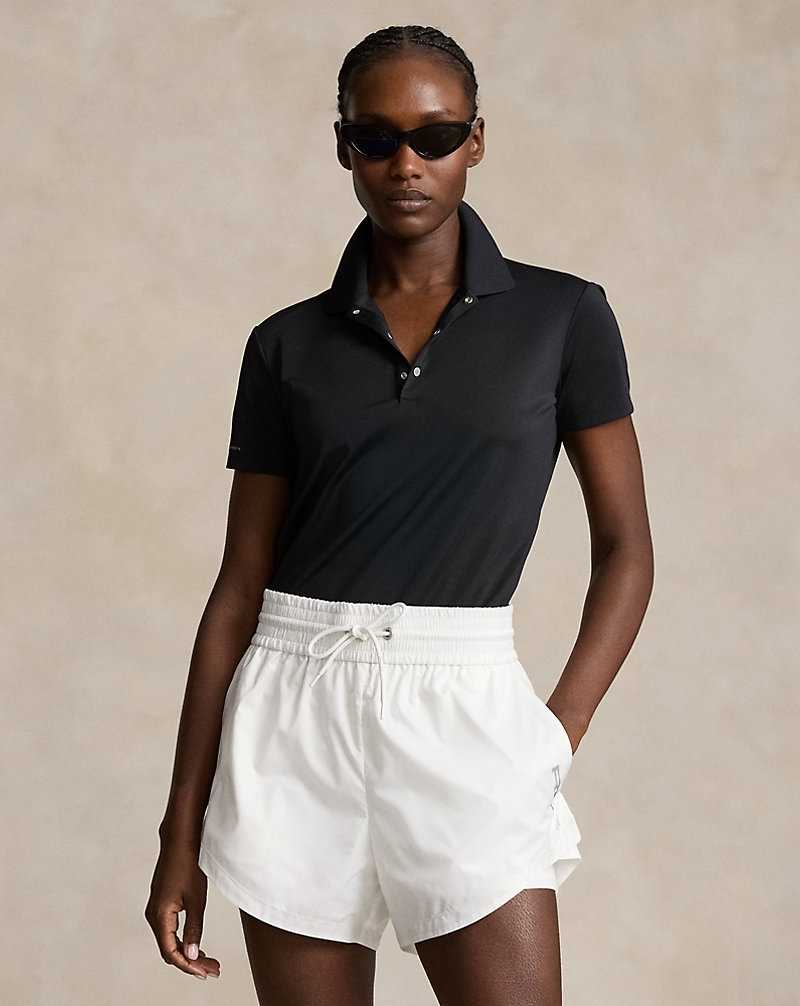 Camisa Polo Ralph Lauren Classic Fit Tour Mujer Negros | DQIXSVK-21 - vista 1