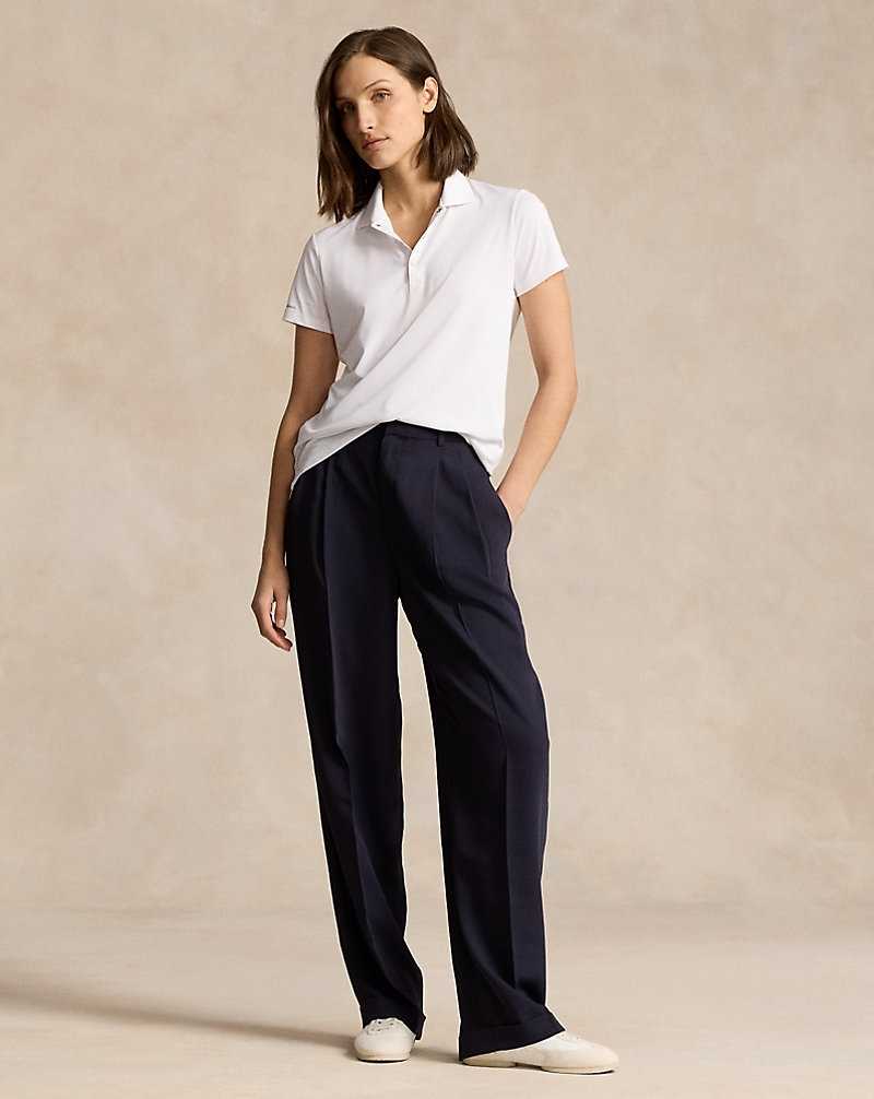 Camisa Polo Ralph Lauren Classic Fit Tour Mujer Blancos | SKAXRFD-97 - vista 3