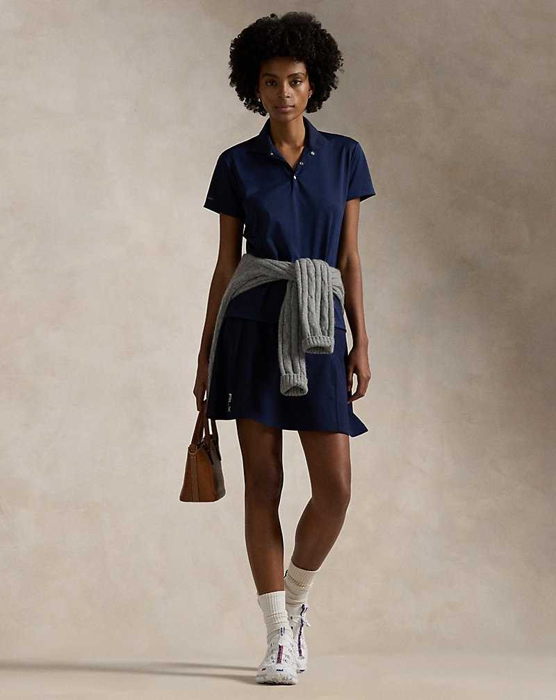 Camisa Polo Ralph Lauren Classic Fit Tour Mujer Azul Marino | PUXGSCF-42 - vista 3