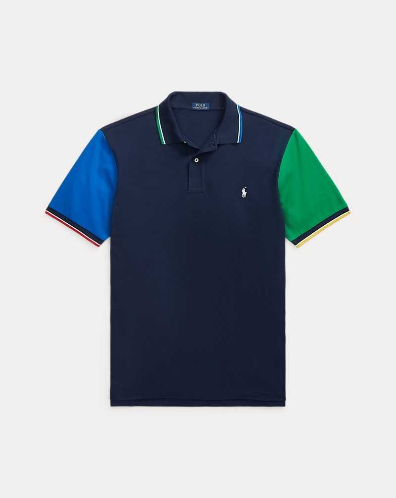 Camisa Polo Ralph Lauren Colour-Blocked Mesh Hombre Azul Marino | RLMPDFT-01 - vista 2