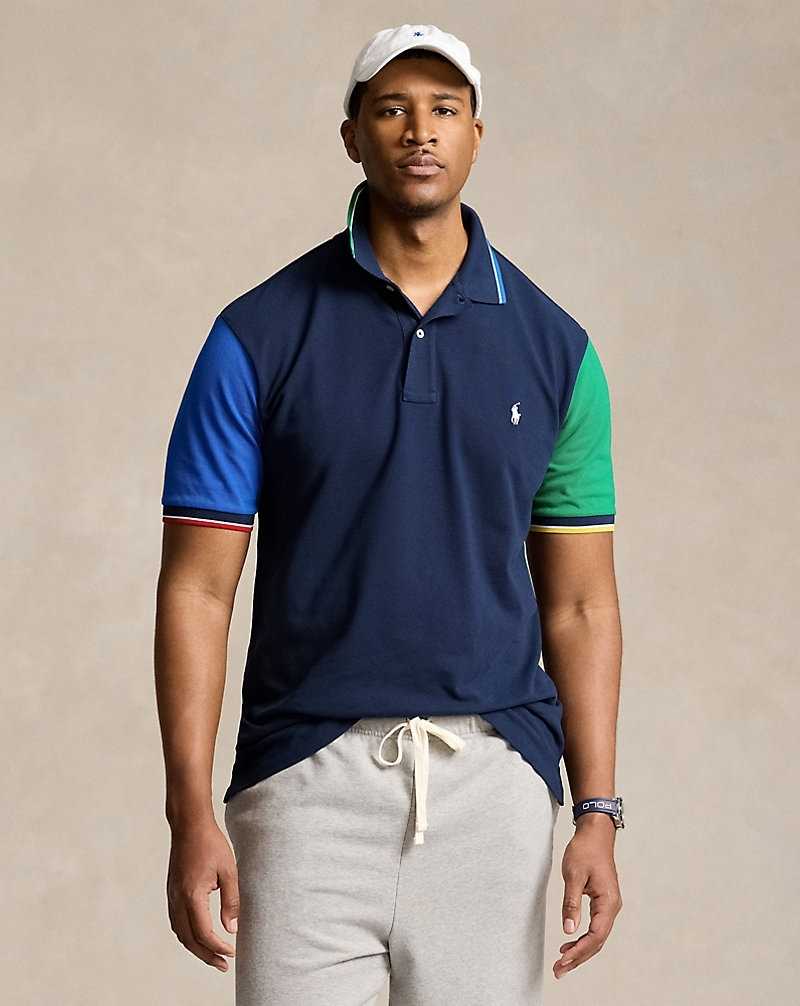 Camisa Polo Ralph Lauren Colour-Blocked Mesh Hombre Azul Marino | RLMPDFT-01 - vista 1