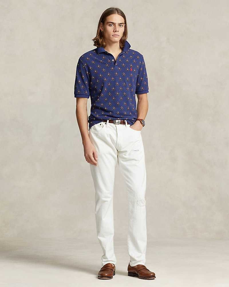 Camisa Polo Ralph Lauren Custom Slim Equestrian Mesh Hombre Swinging Mallets New Cls | SIEOTNM-35 - vista 3