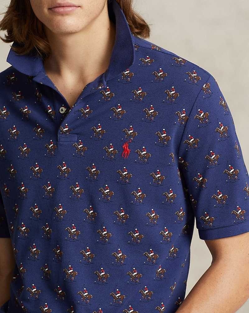 Camisa Polo Ralph Lauren Custom Slim Equestrian Mesh Hombre Swinging Mallets New Cls | SIEOTNM-35 - vista 5