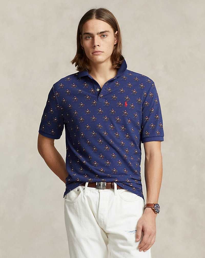 Camisa Polo Ralph Lauren Custom Slim Equestrian Mesh Hombre Swinging Mallets New Cls | SIEOTNM-35 - vista 1