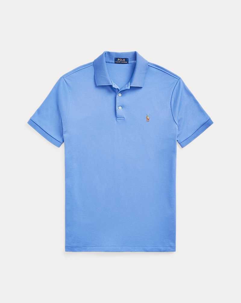 Camisa Polo Ralph Lauren Custom Slim Fit Soft Cotton Hombre Azules | HLEAYIX-30 - vista 2
