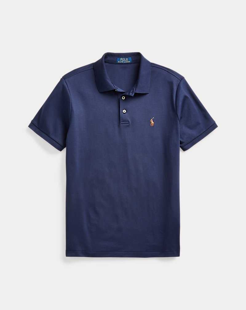 Camisa Polo Ralph Lauren Custom Slim Fit Soft Cotton Hombre Azul Marino | FXSEDNB-10 - vista 2