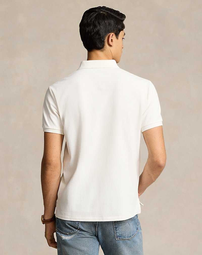 Camisa Polo Ralph Lauren Custom Slim Fit Bear Hombre Pf24 Deckwsh Wht Hmgwy Be | ZNGXJKV-60 - vista 4