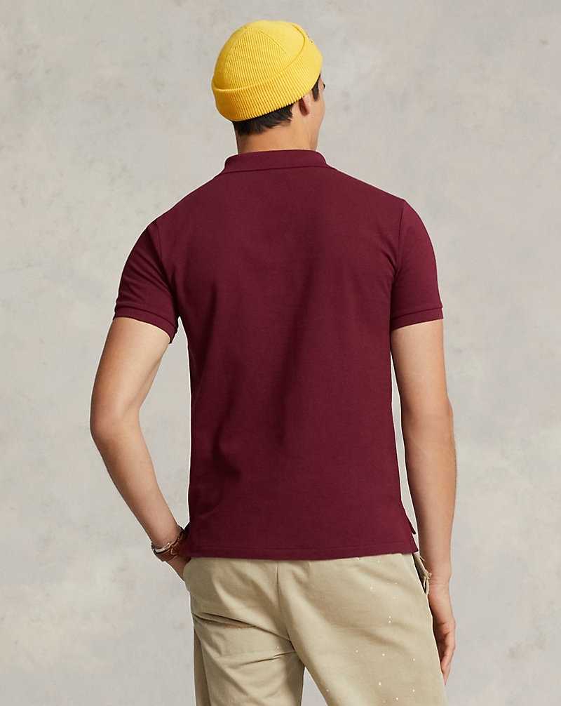 Camisa Polo Ralph Lauren Custom Slim Fit Bear Hombre Classic Wine/Navy | CFMOTRS-49 - vista 4
