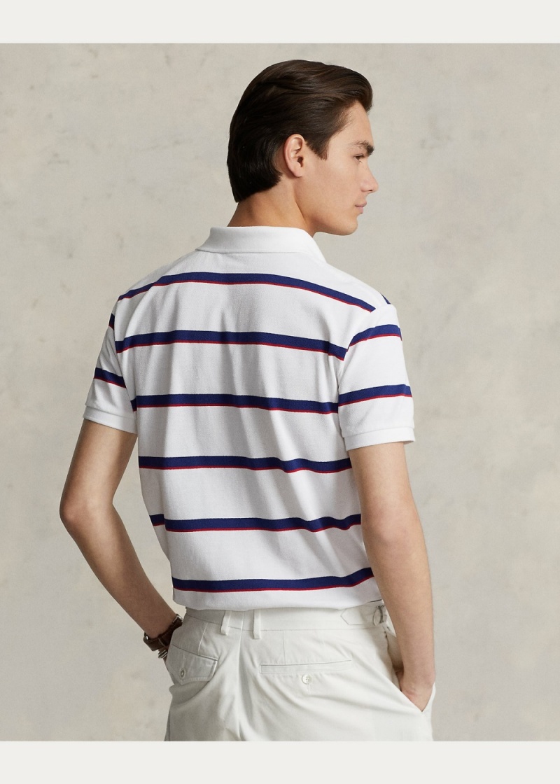 Camisa Polo Custom Slim Fit A Rayas Mesh Hombre Multicolor | OHKR45910 - vista 4