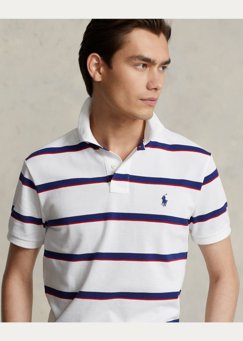 Camisa Polo Custom Slim Fit A Rayas Mesh Hombre Multicolor | OHKR45910 - vista 5