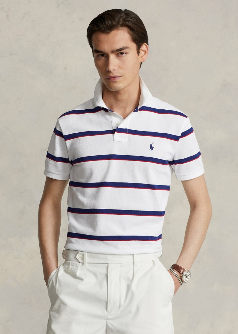 Camisa Polo Custom Slim Fit A Rayas Mesh Hombre Multicolor | OHKR45910 - vista 1