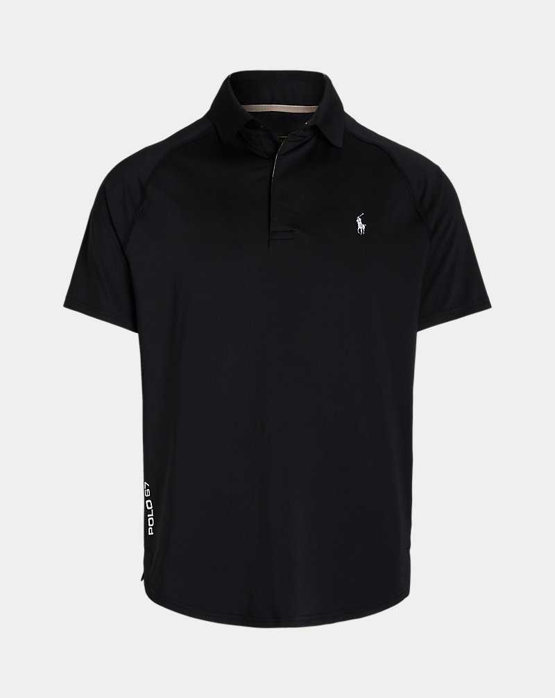 Camisa Polo Ralph Lauren Custom Slim Fit Performance Hombre Negros | KISLDWE-36 - vista 2