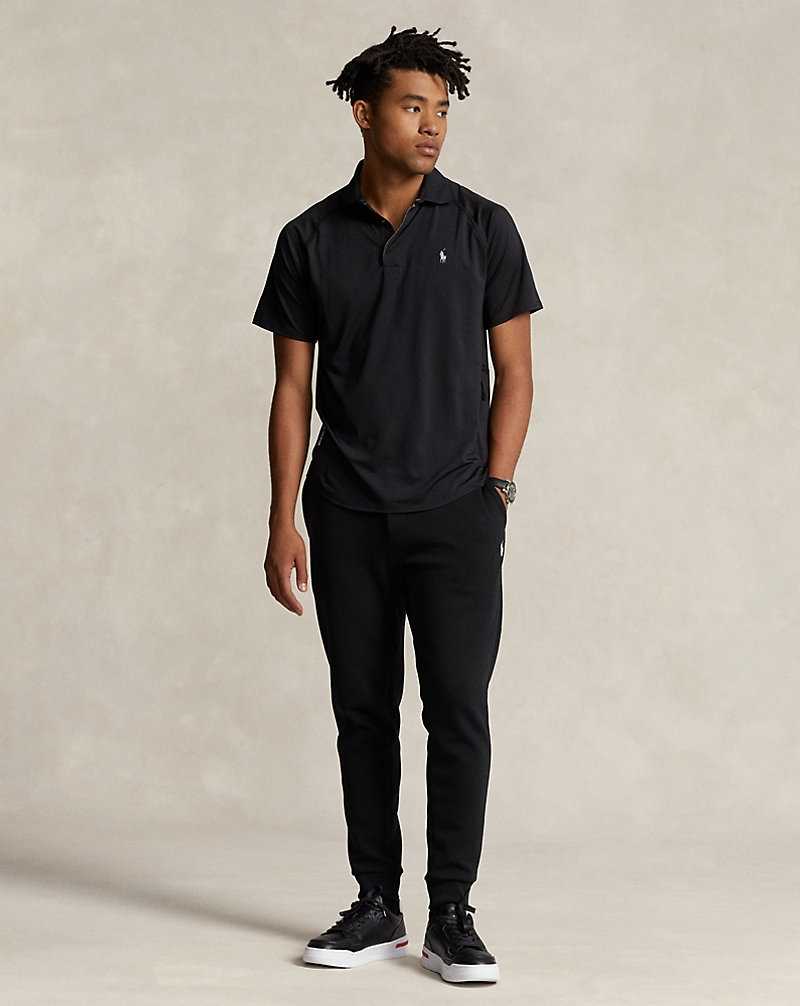 Camisa Polo Ralph Lauren Custom Slim Fit Performance Hombre Negros | KISLDWE-36 - vista 3