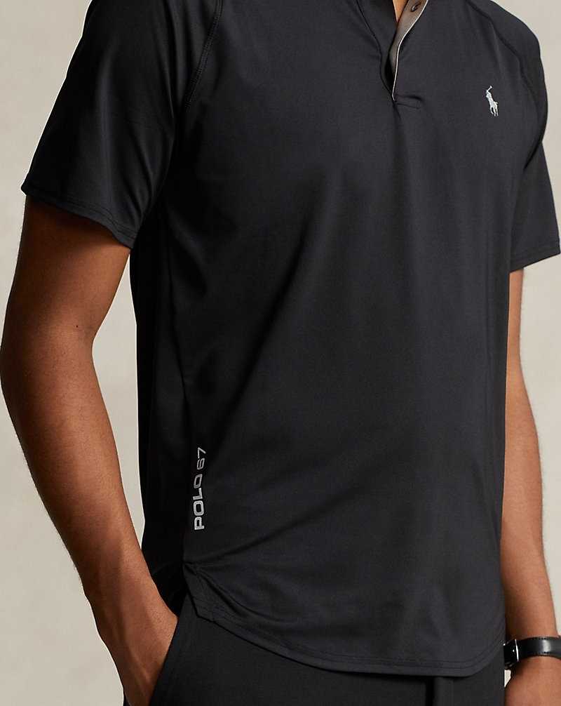 Camisa Polo Ralph Lauren Custom Slim Fit Performance Hombre Negros | KISLDWE-36 - vista 5