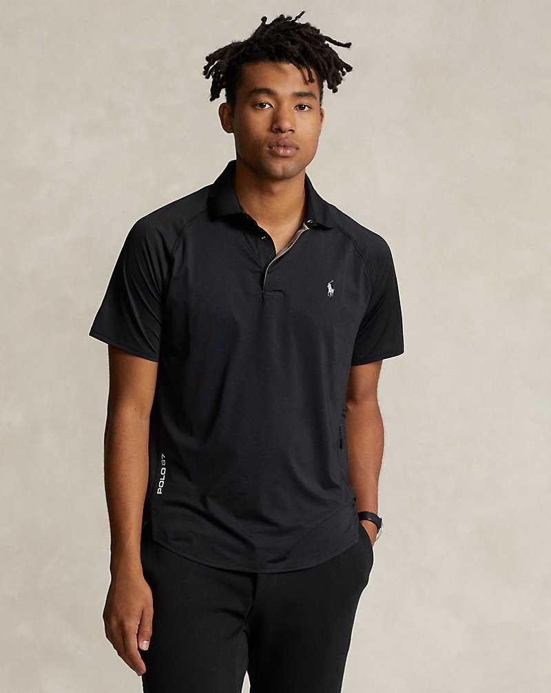 Camisa Polo Ralph Lauren Custom Slim Fit Performance Hombre Negros | KISLDWE-36 - vista 1