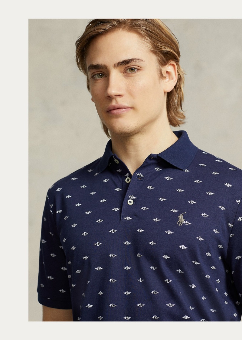 Camisa Polo Custom Slim Fit Soft Algodon Hombre Azul Marino | ANGK52981 - vista 4