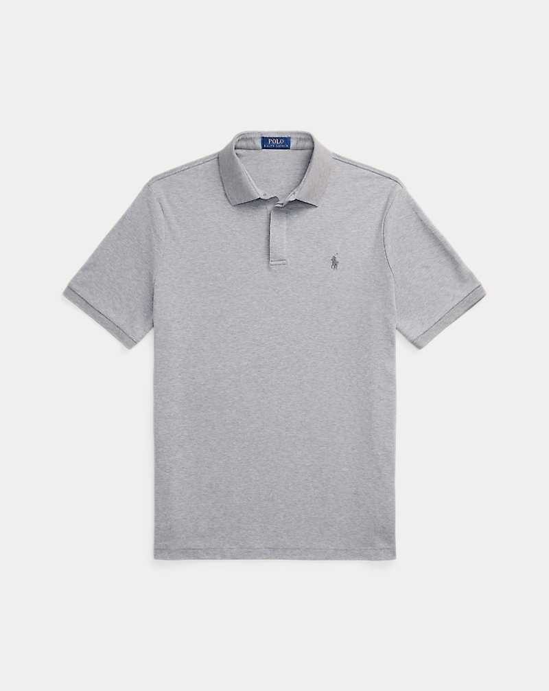 Camisa Polo Ralph Lauren Custom Slim Fit Soft Cotton Hombre Steel Heather | ZJOSQEH-65 - vista 2