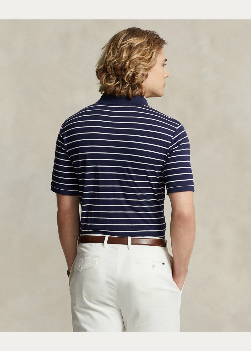 Camisa Polo Custom Slim Fit Soft Algodon Hombre Blancos | WHXL67193 - vista 3