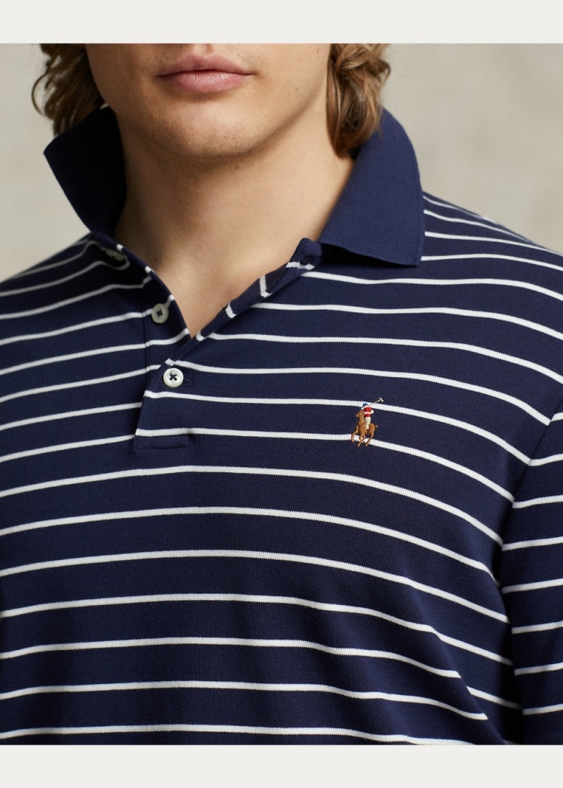 Camisa Polo Custom Slim Fit Soft Algodon Hombre Blancos | WHXL67193 - vista 4