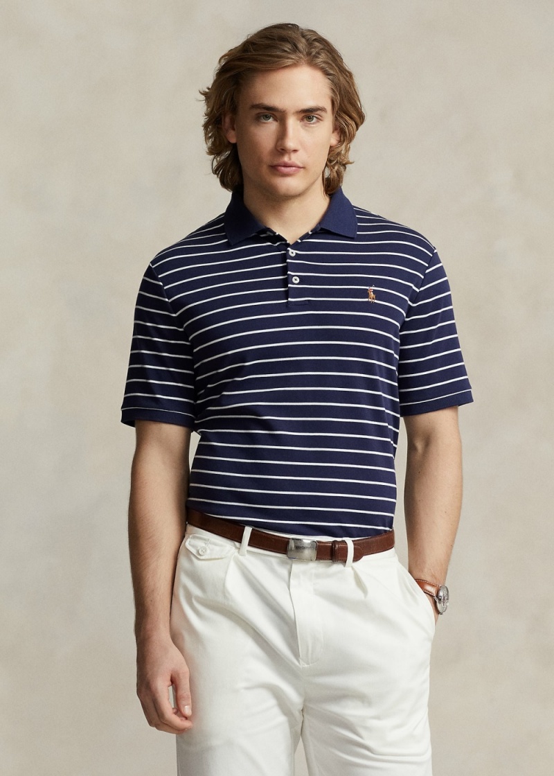 Camisa Polo Custom Slim Fit Soft Algodon Hombre Blancos | WHXL67193 - vista 1