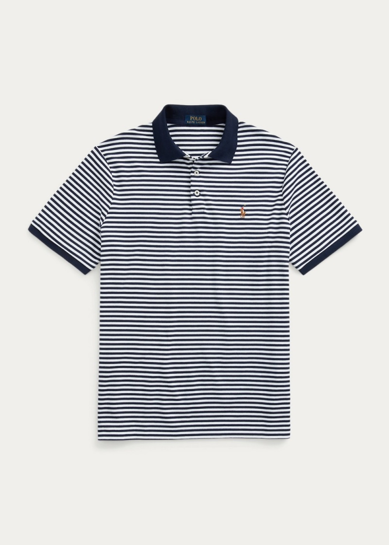 Camisa Polo Custom Slim Fit Soft Algodon Hombre Blancos | LORN29574 - vista 2