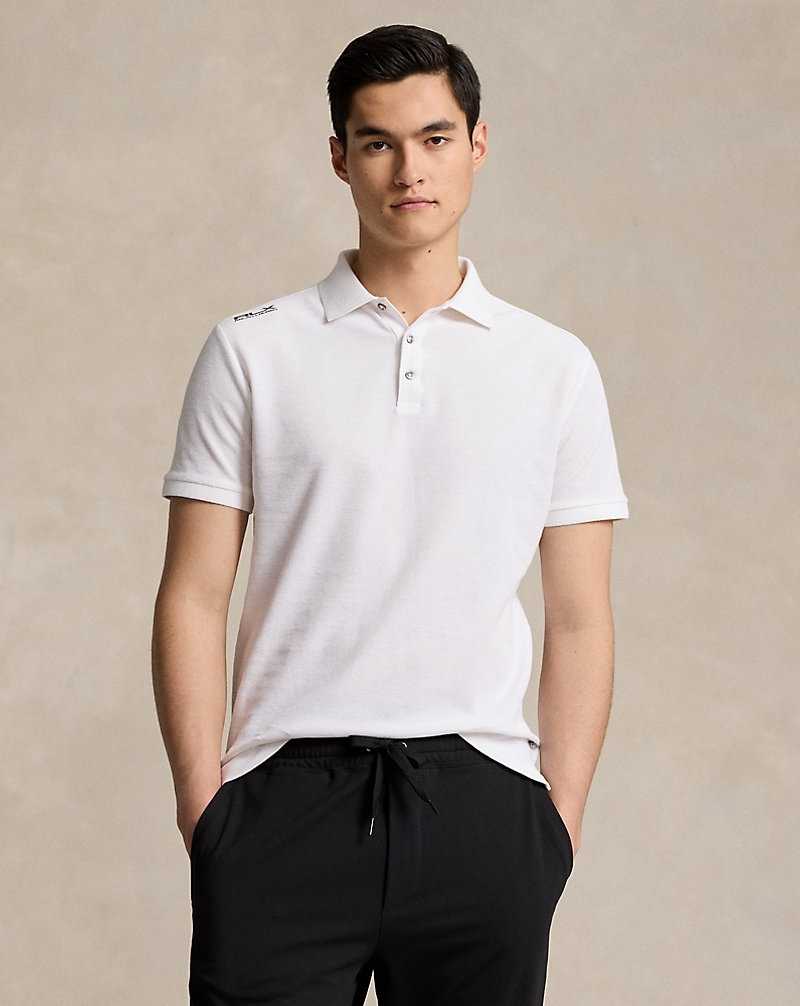 Camisa Polo Ralph Lauren Custom Slim Fit CLARUS Hombre Blancos | QXMLBPH-43 - vista 1