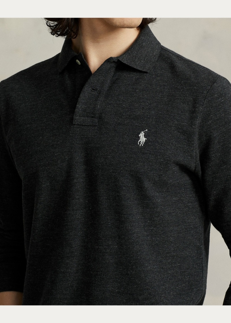 Camisa Polo Custom Slim Fit Mesh Hombre Verdes | WIOK70594 - vista 2