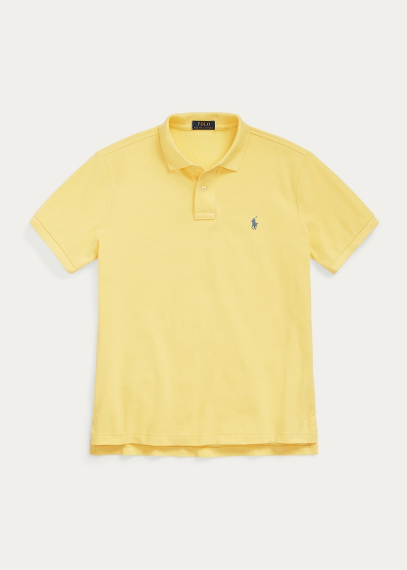 Camisa Polo Custom Slim Fit Mesh Polo Hombre Negros | YAPI31724 - vista 2