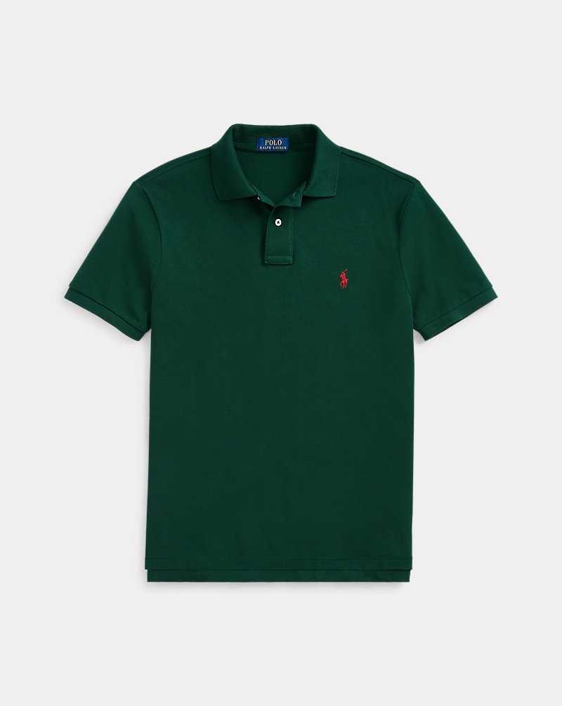 Camisa Polo Ralph Lauren Custom Slim Fit Mesh Hombre Verdes | TSPIXAM-59 - vista 2